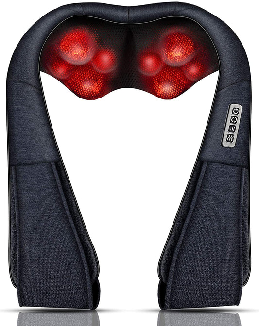 Shiatsu Back Shoulder and Neck Massager with Heat, Electric Deep Tissue 4D Kneading Massage, Best Gifts for Women Men Mom Dad, Fathers Day, Mothers Day, Christmas Gifts
